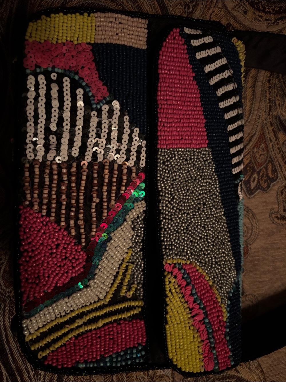 Bundle Sassy Jones Necklace and Beaded Multicolor Bag - Vibrant Pattern (New) - Picture 8 of 10